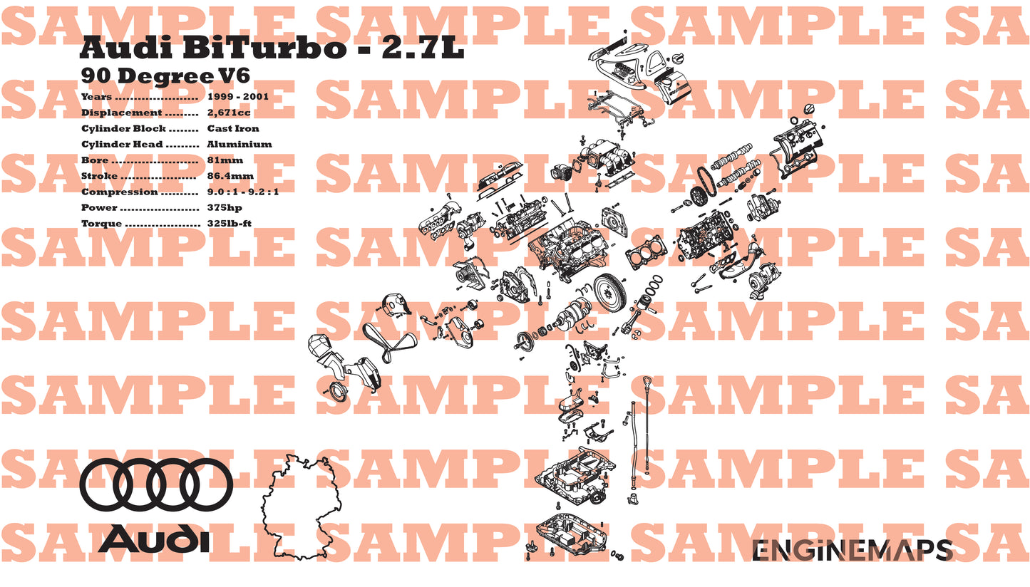 Audi BiTurbo 2.7L Exploded View Banner
