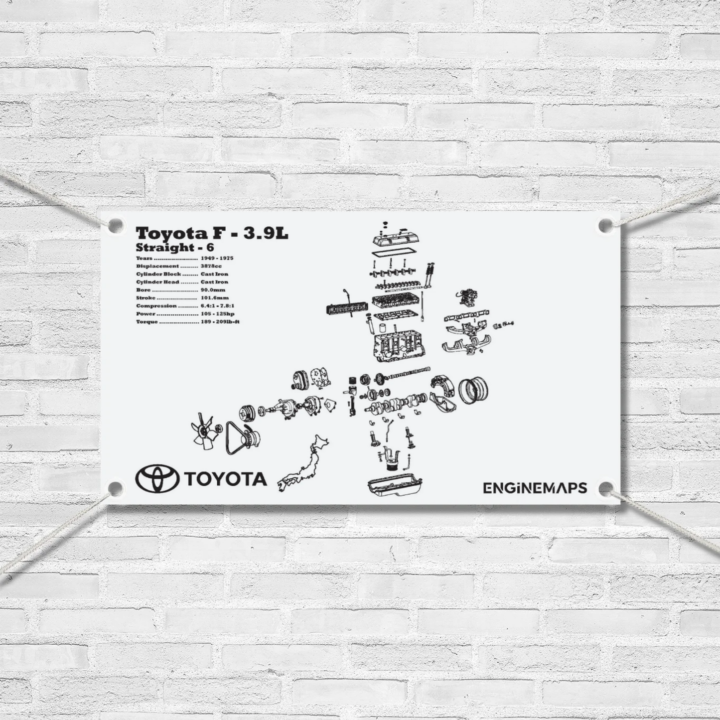 Toyota F 3.9L Exploded View Banner