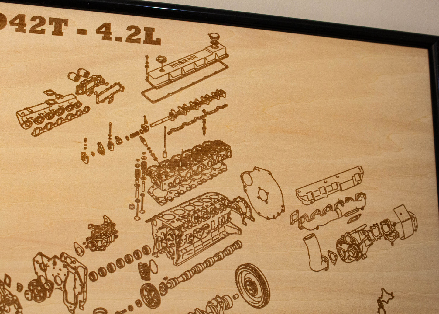 Nissan TD42T 4.2L exploded view poster