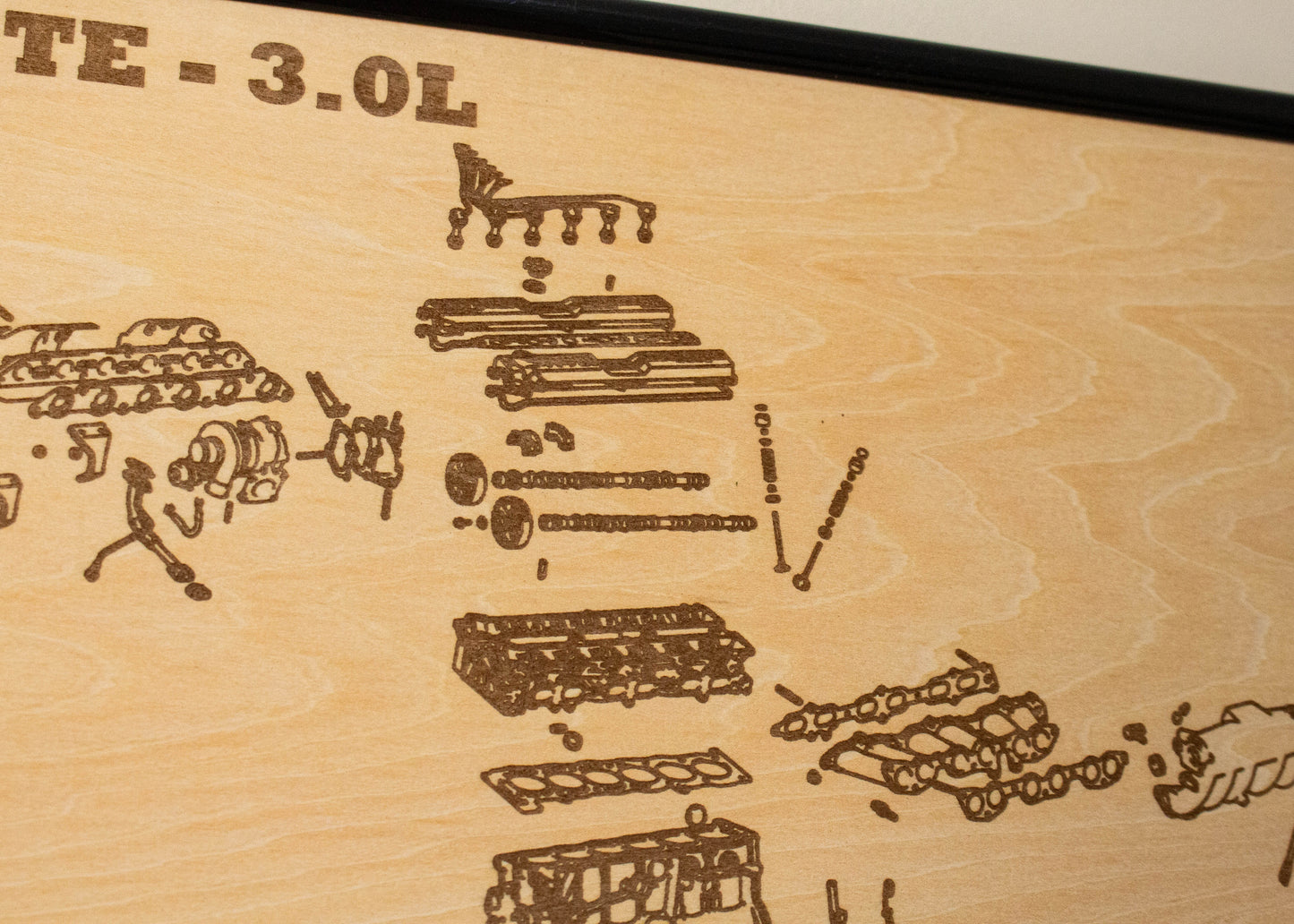 Toyota 7M-GTE 3.0L Exploded View Poster