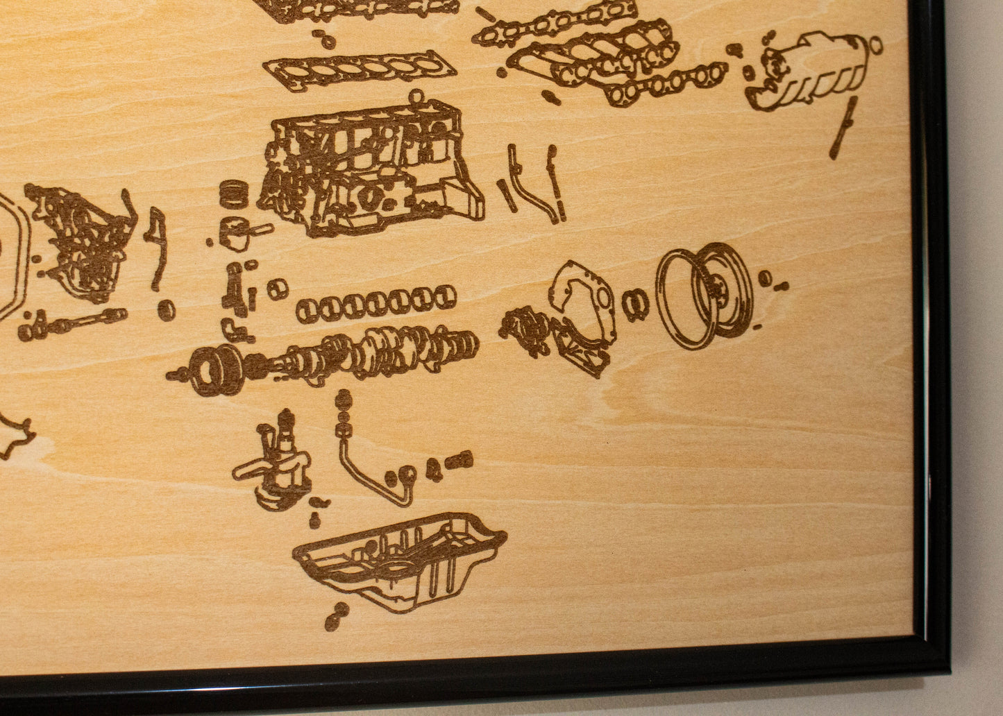 Toyota 7M-GTE 3.0L Exploded View Poster