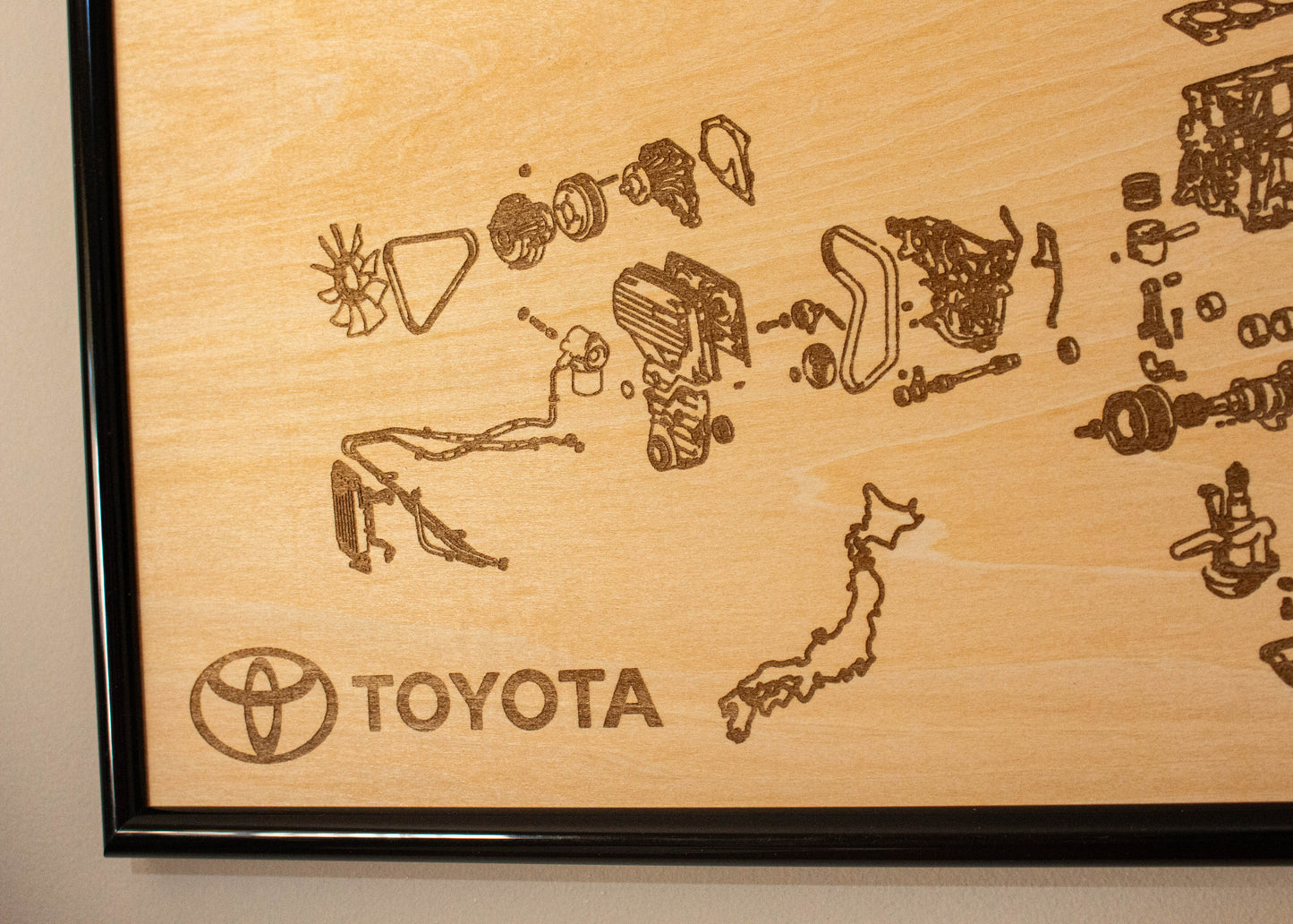 Toyota 7M-GTE 3.0L Exploded View Poster