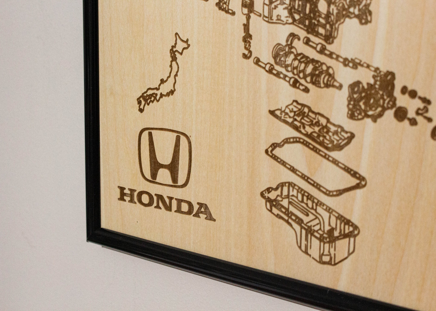 Honda H22A 2.2L (VTEC) Exploded View Poster