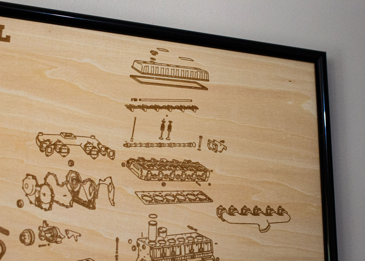 Toyota H 3.6L Exploded View Poster