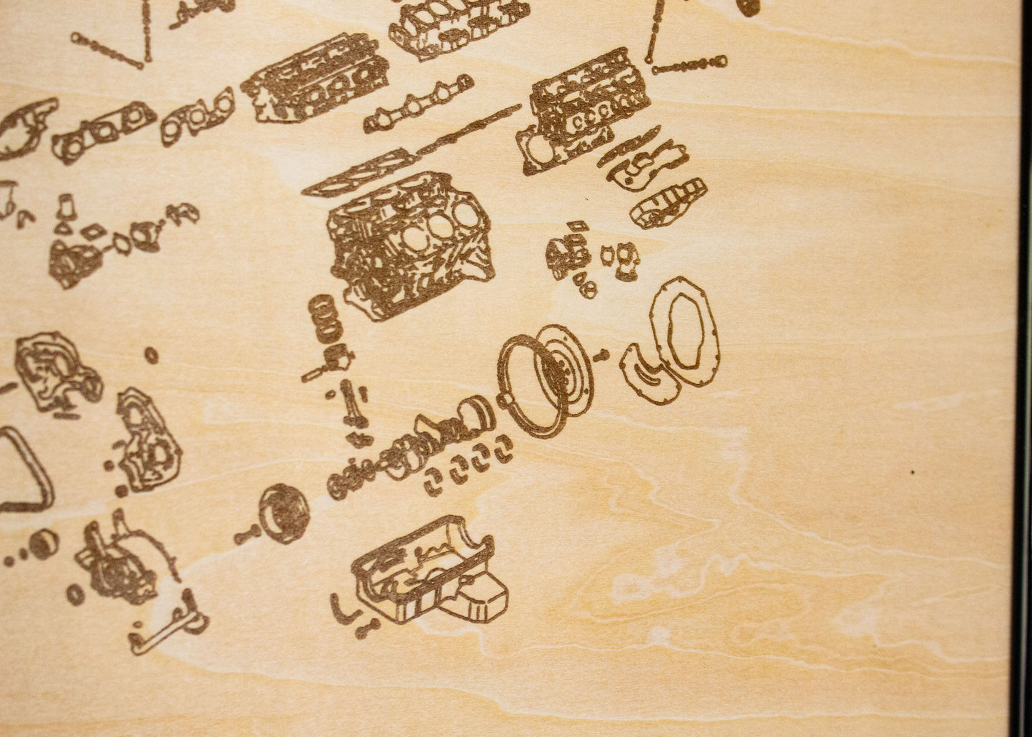 Nissan VG30DETT 3.0L Engine Exploded View Poster