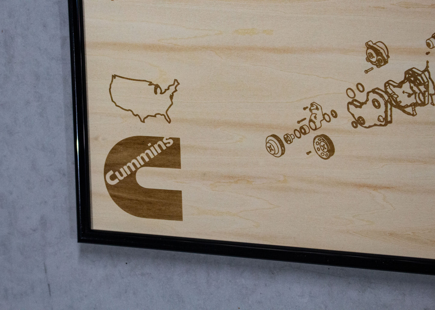 Cummins 4BT 3.9L Exploded View Poster