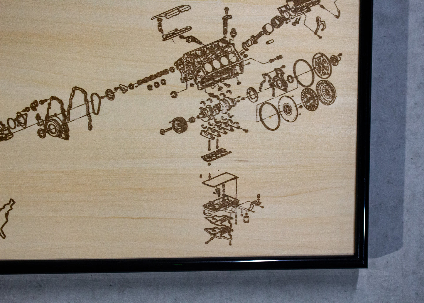 General Motors LS1 5.7L Exploded View Poster