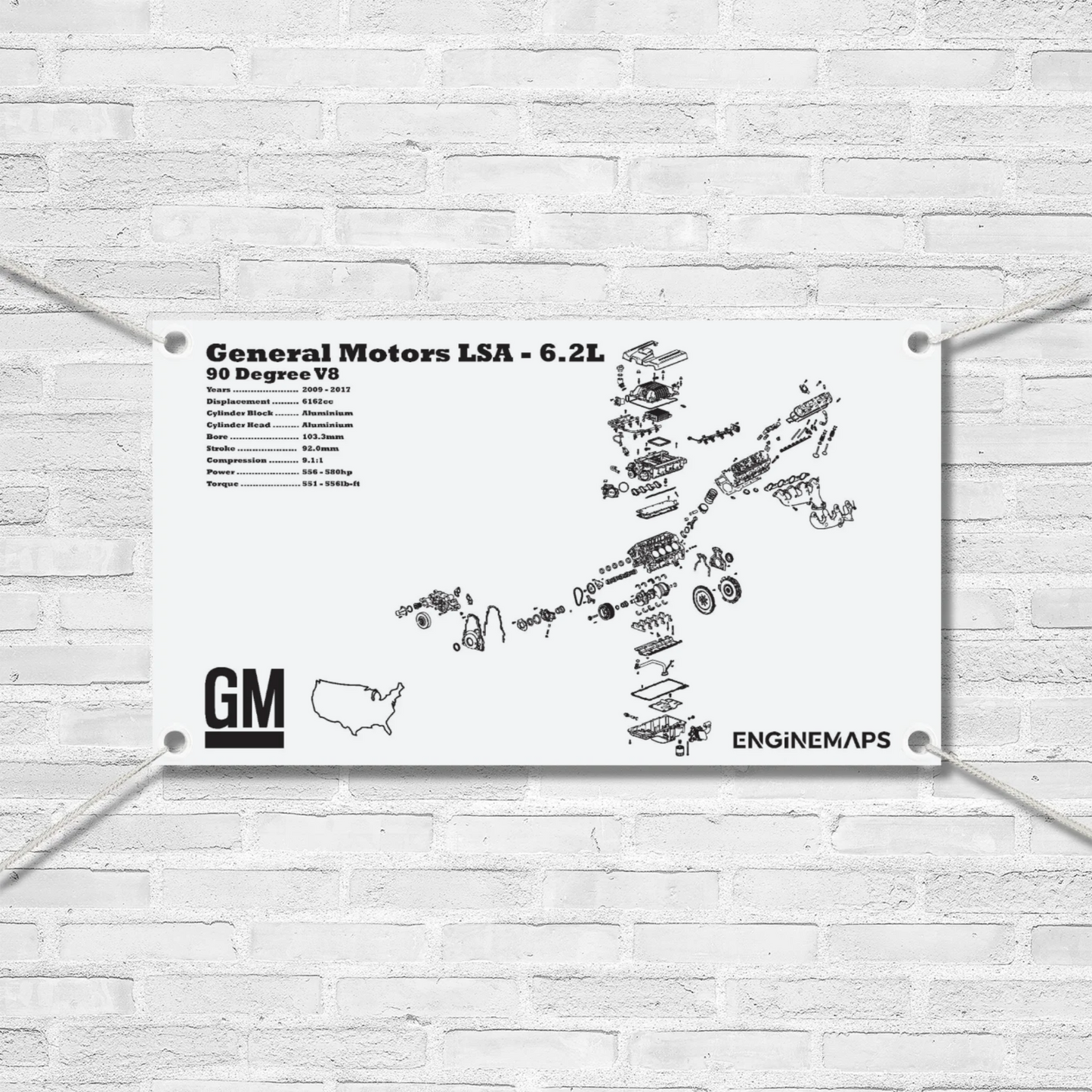 General Motors LSA 6.2L Exploded View Banner