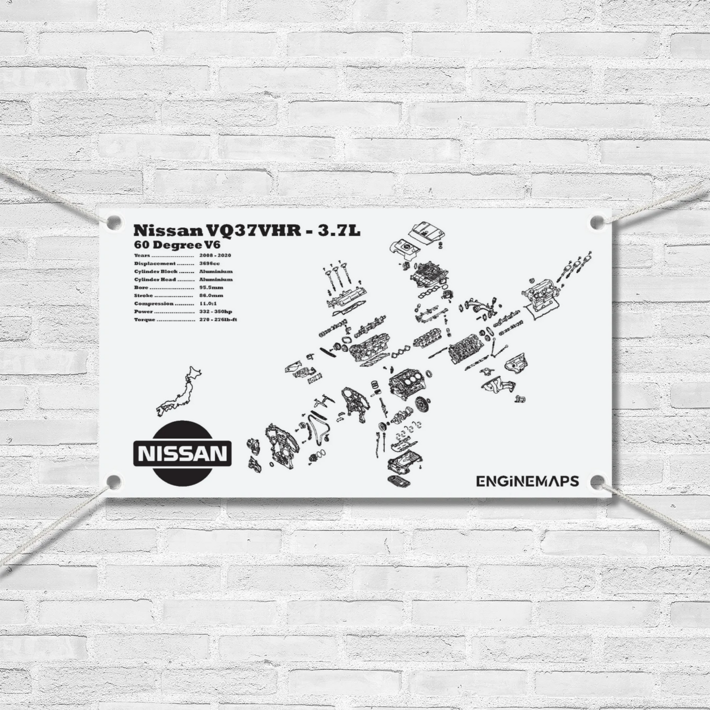 Nissan VQ37VHR 3.7L Exploded View Banner