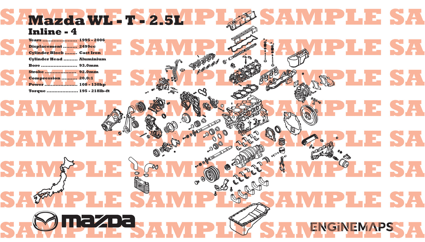 Mazda WL-T 2.5L Exploded View Banner