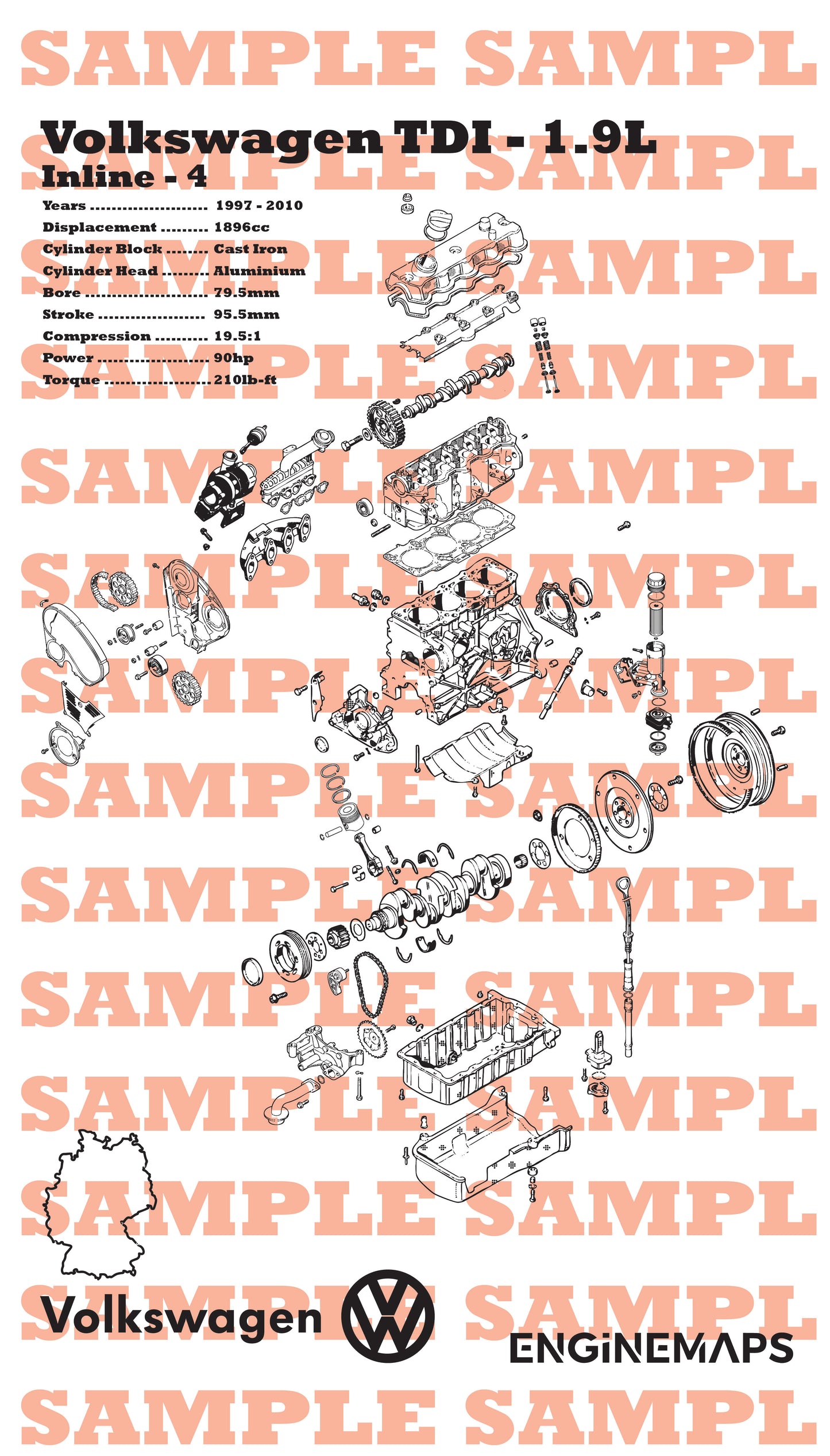 Volkswagen 1.9TDI [ALH] Exploded View Banner