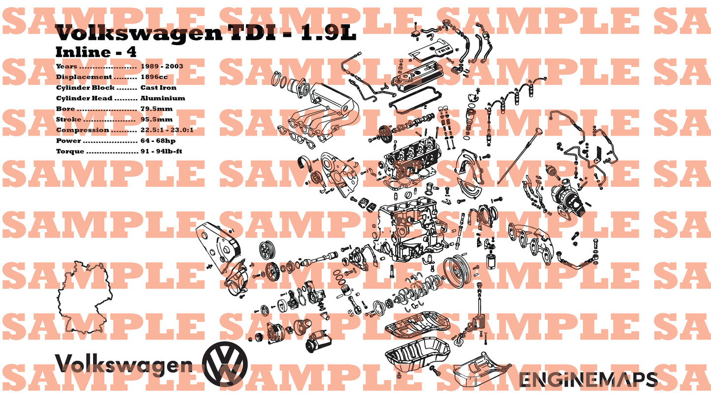 Volkswagen 1.9TDI [1Y] Exploded View Banner