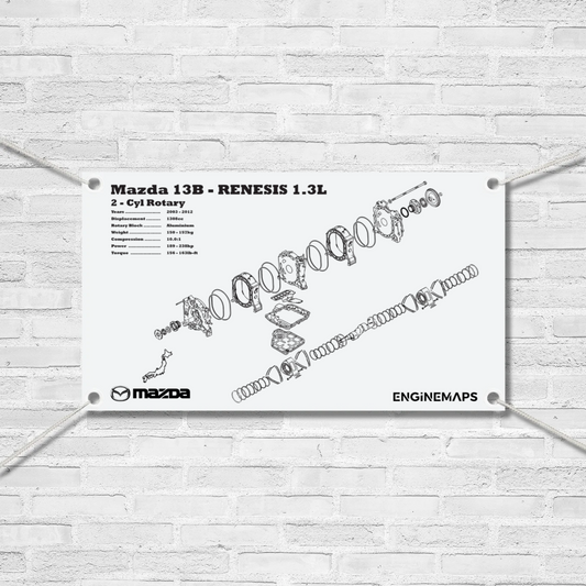 Mazda 13B-RENESIS 1.3L Exploded View Banner