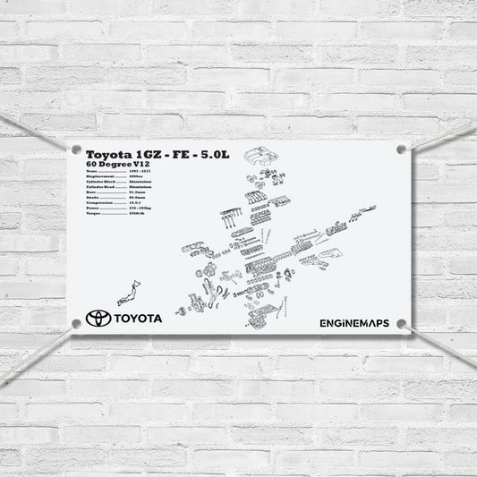 Toyota 1GZ-FE 5.0L Exploded View Banner