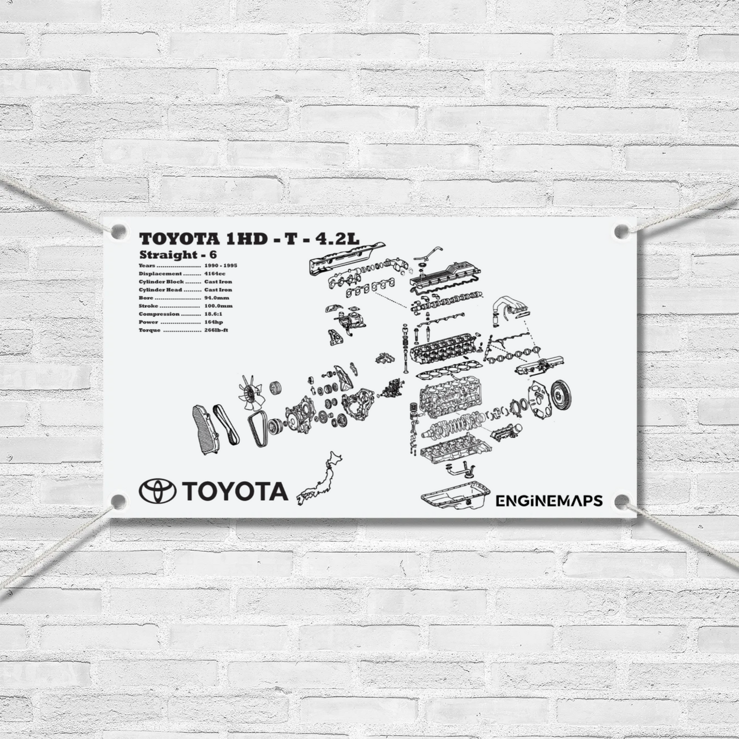 Toyota 1HD-T 4.2L Exploded View Banner