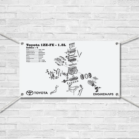 Toyota 1ZZ-FE 1.8L Exploded View Banner