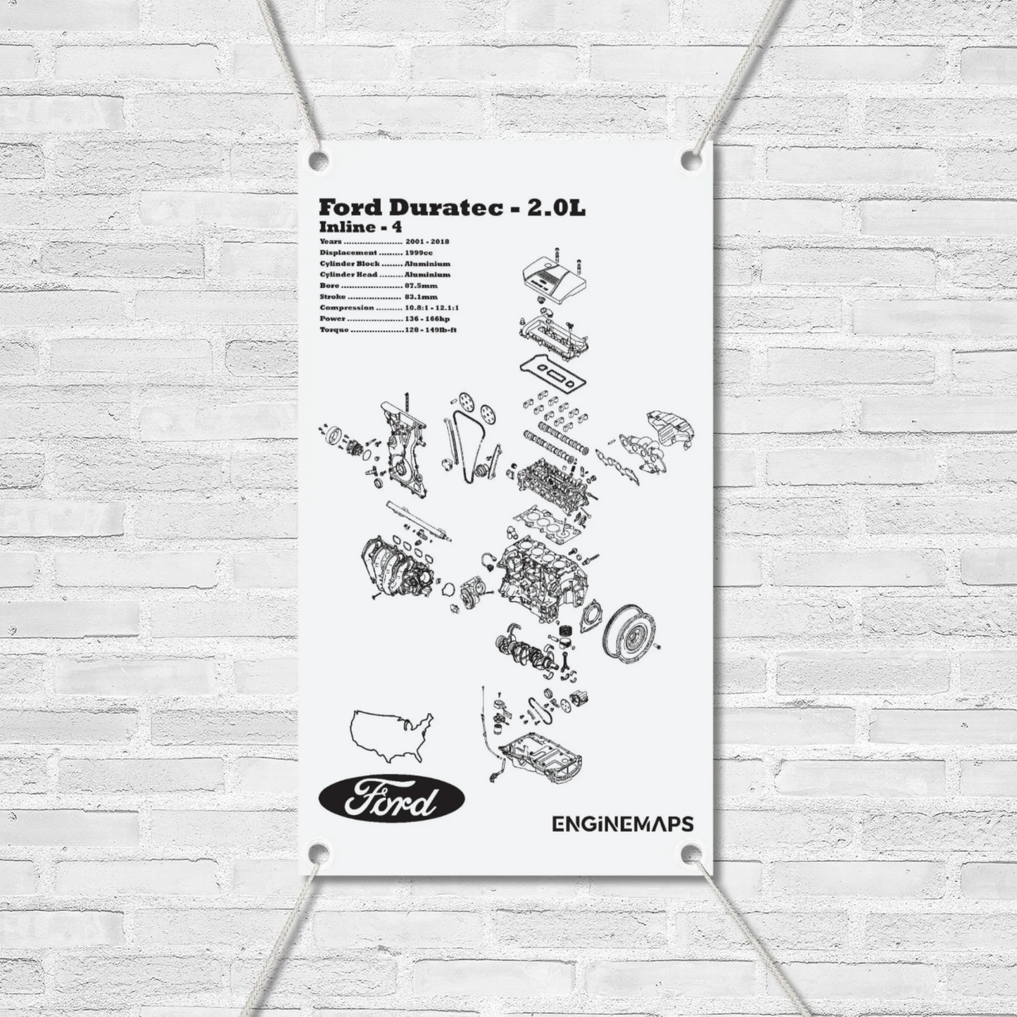 Ford Duratec 2.0L Exploded View Banner