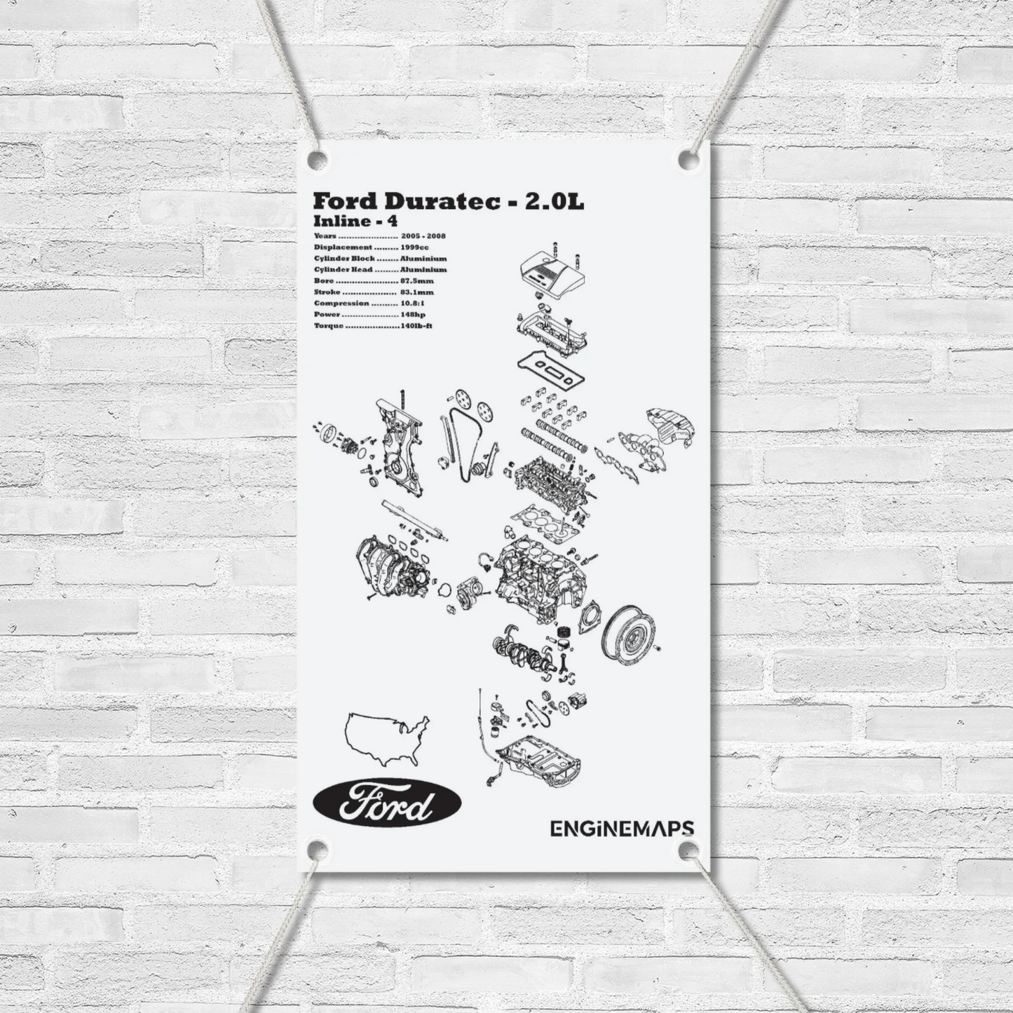 Ford Duratec 2.0L Exploded View Banner