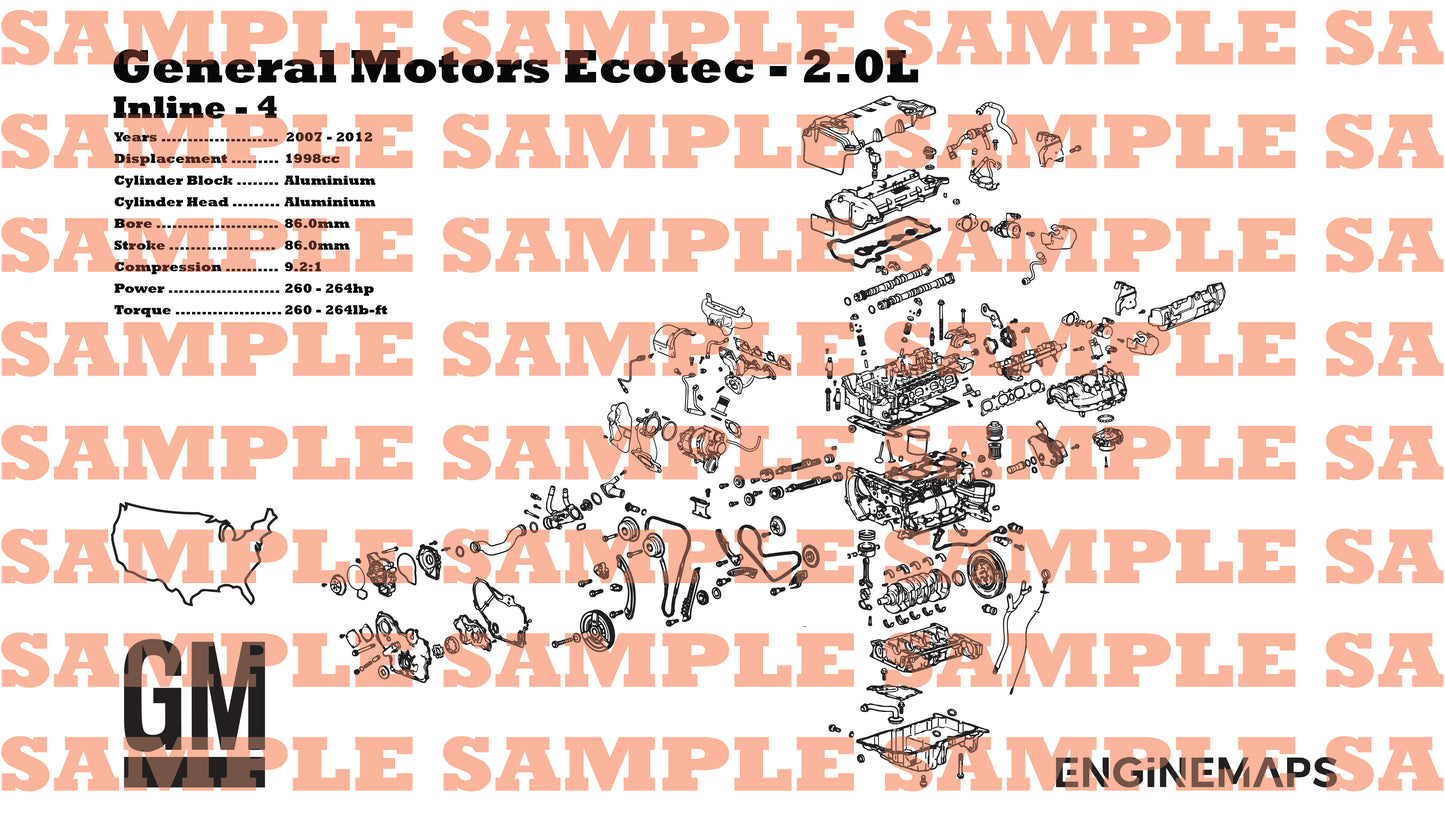 General Motors LNF Ecotec 2.0L Exploded View Banner