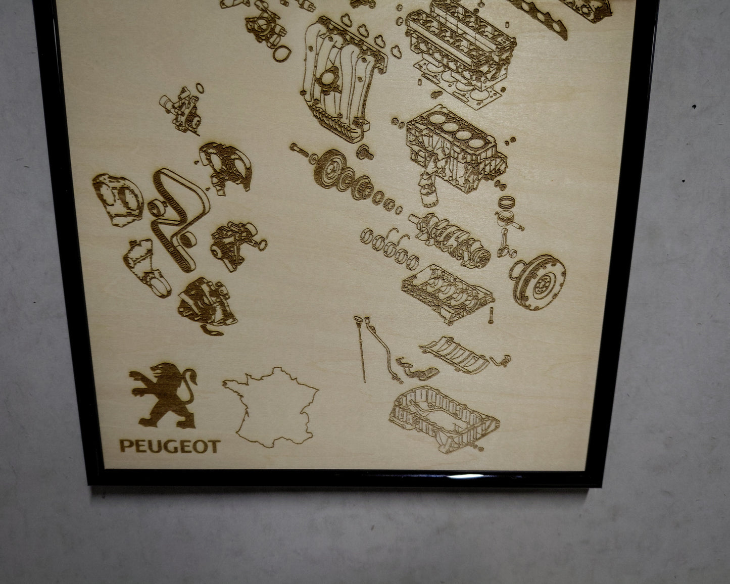 Peugeot EW10J4 2.0L exploded view poster