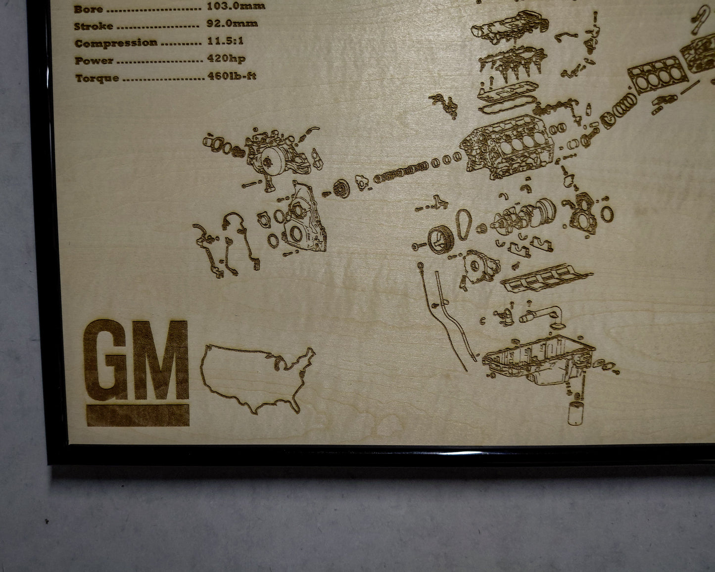 General Motors L87 6.2L Exploded View Poster