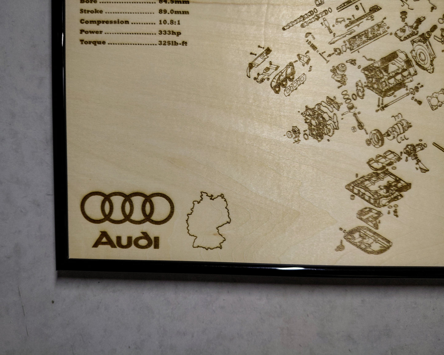 Audi TFSI 3.0L [CREC] Exploded View Poster
