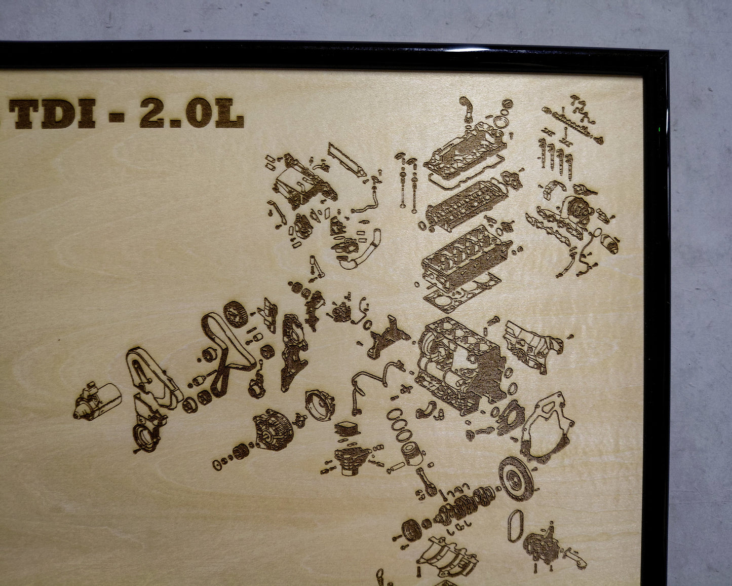 Volkswagen EA288 TDI 2.0L [CUNA / CUPA] exploded view poster