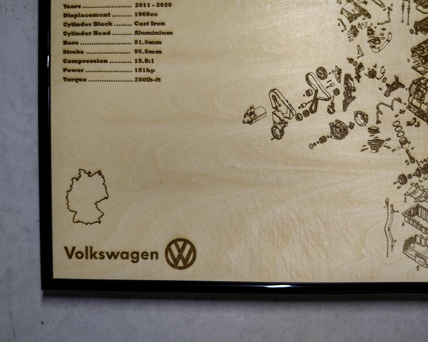 Volkswagen EA288 TDI 2.0L [CUNA / CUPA] exploded view poster