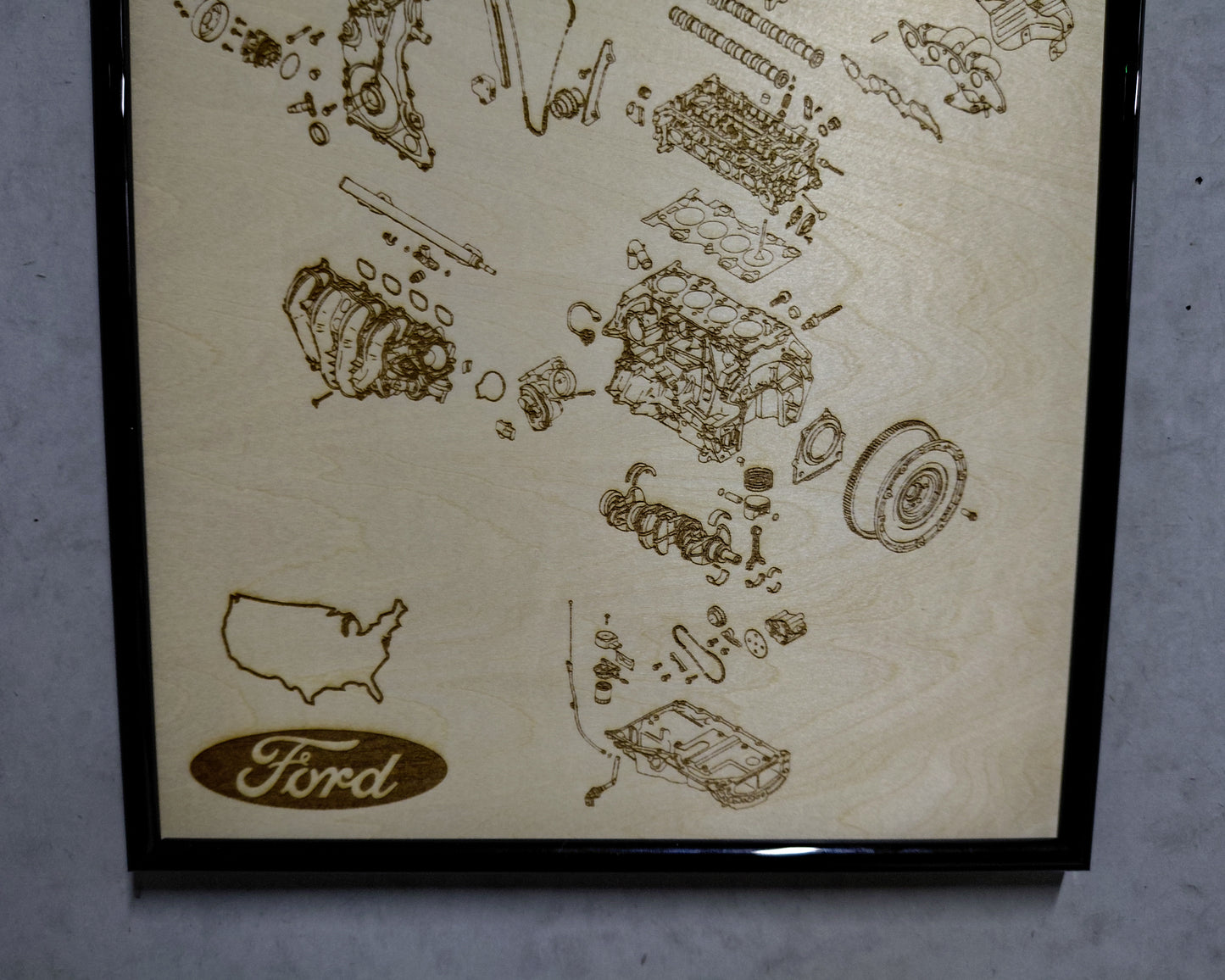 Ford Duratec 2.0L exploded view poster