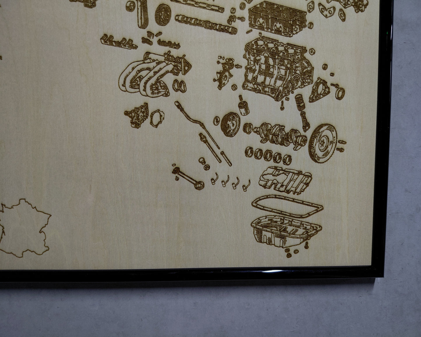 Renault D7F 8v 1.1L Exploded View Poster