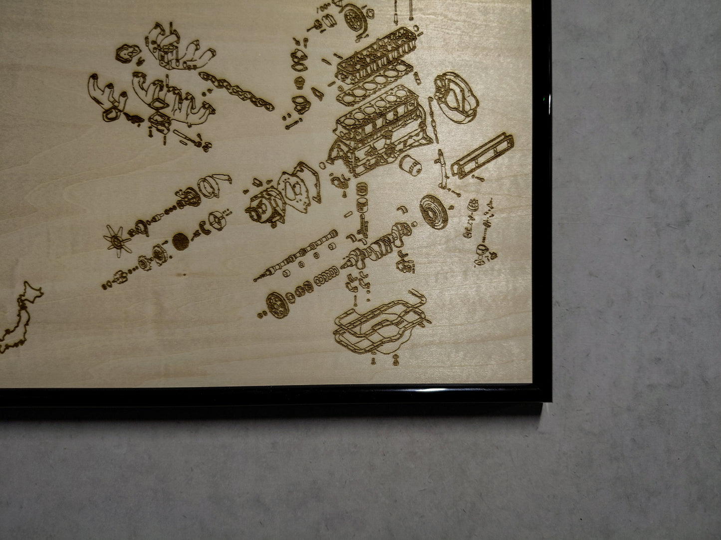 Nissan P40 4.0L Exploded View Poster