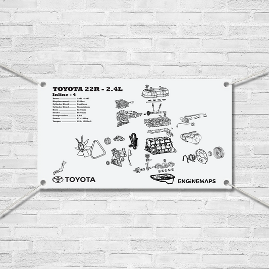 Toyota 22R 2.4L Exploded View banner