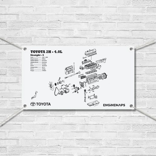 Toyota 2H 4.0L Exploded View Banner