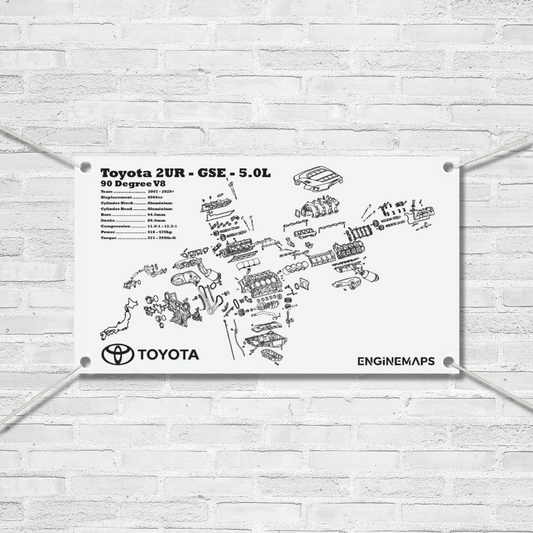 Toyota 2UR-GSE 5.0L Exploded View Banner