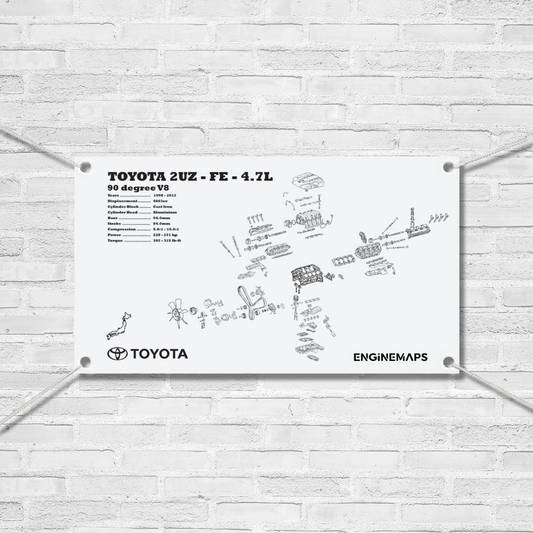 Toyota 2UZ-FE 4.7L Exploded View Banner