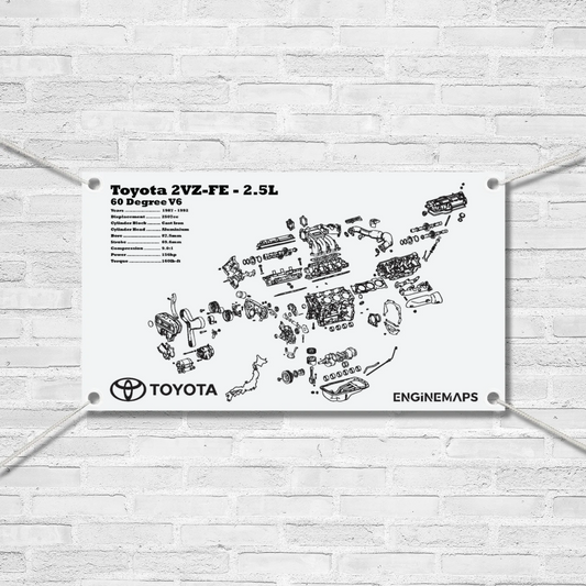 Toyota 2VZ-FE 2.5L Exploded View Banner