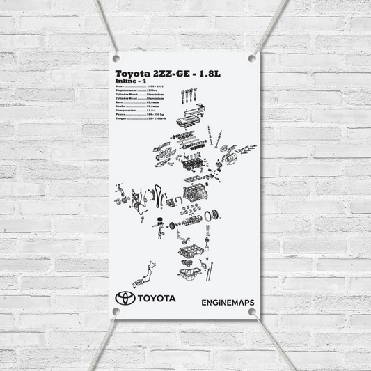 Toyota 2ZZ-GE 1.8L Exploded View Banner