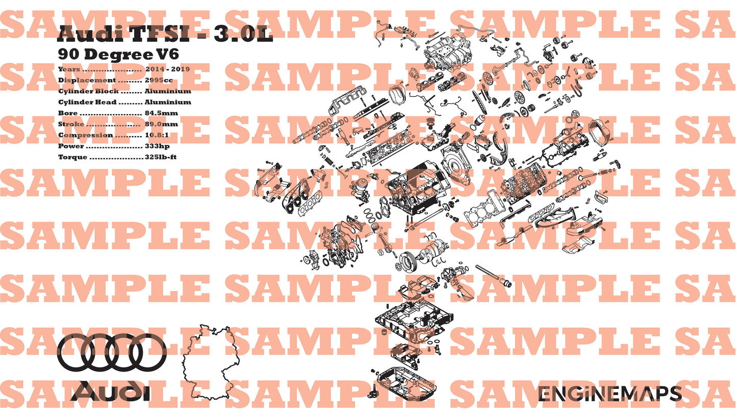 Audi 3.0L TFSI [CREC] Exploded View Banner