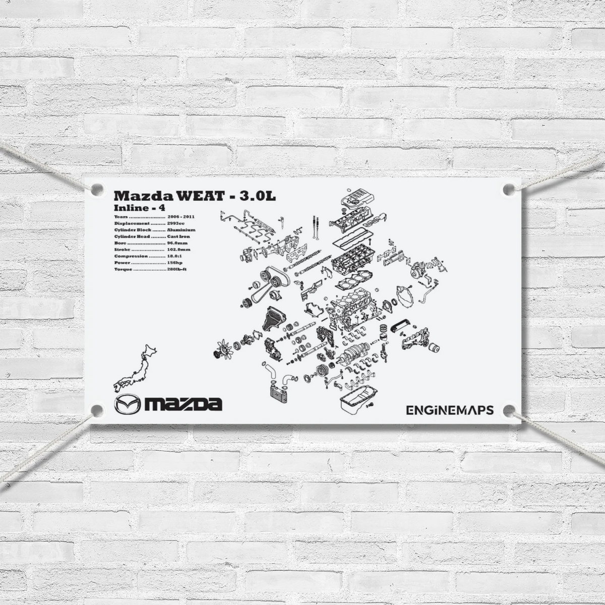 Mazda WEAT 3.0L Exploded View Banner