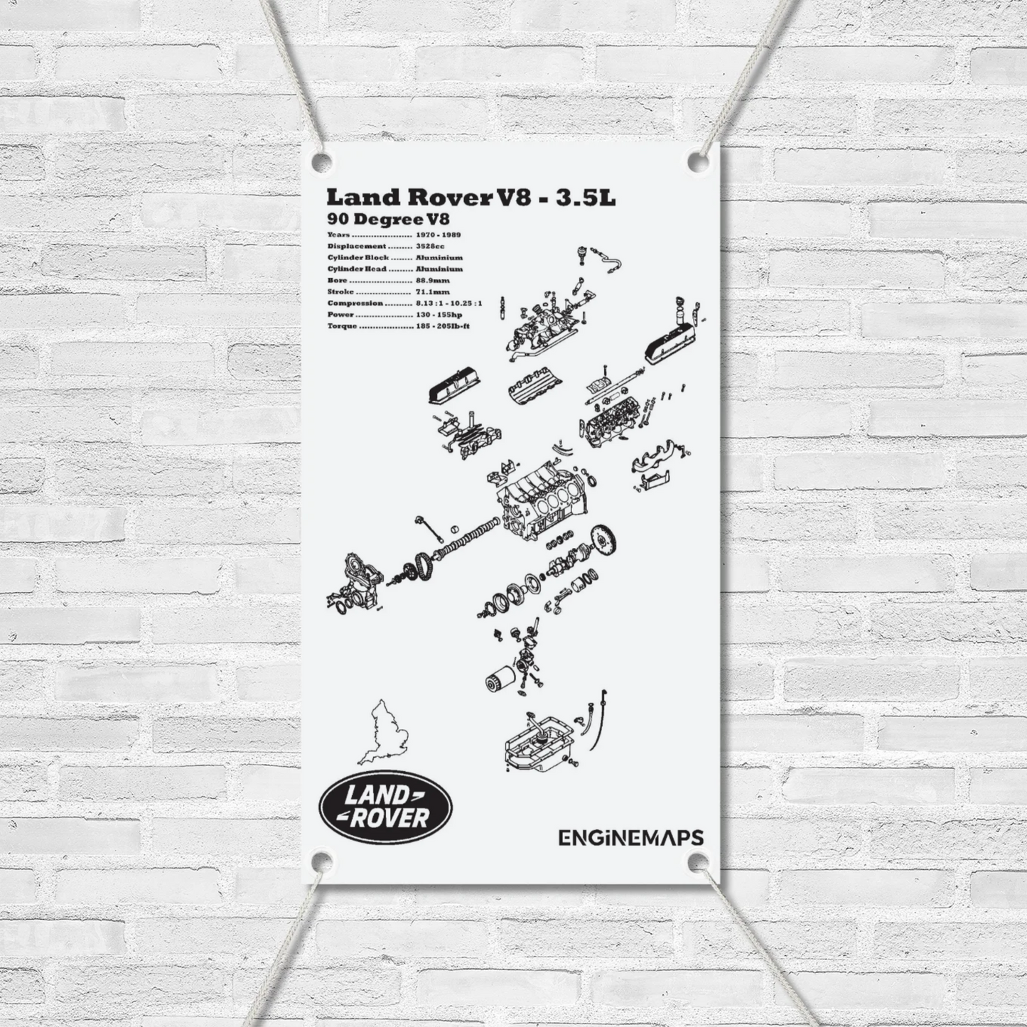 Land Rover 3.5L Exploded View Banner