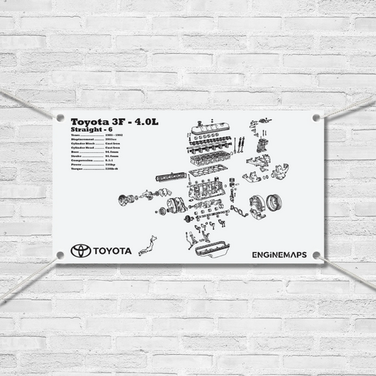 Toyota 3F 4.0L Exploded View Banner
