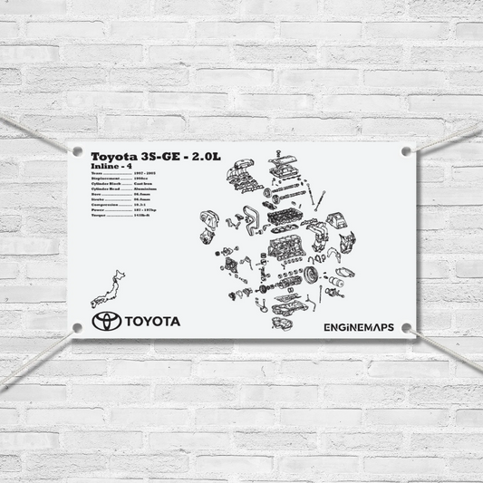 Toyota 3S-GE [4th Gen] 2.0L Exploded View Banner