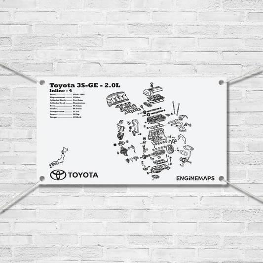 Toyota 3S-GE [5th Gen] 2.0L Exploded View Banner