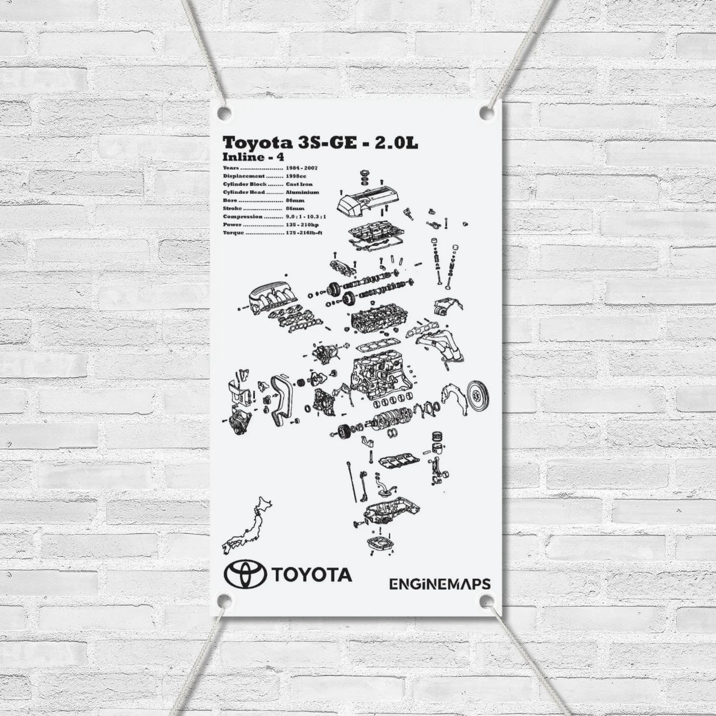 Toyota 3S-GE [BEAMS] 2.0L Exploded View Banner