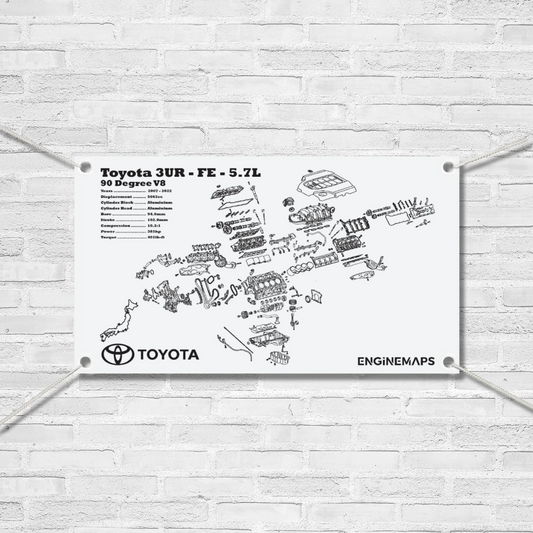 Toyota 3UR-FE 5.7L Exploded View Banner