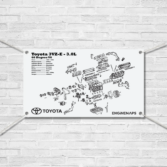 Toyota 3VZ-E 3.0L Exploded View Banner