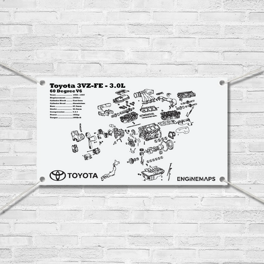 Toyota 3VZ-FE 3.0L Exploded View Banner