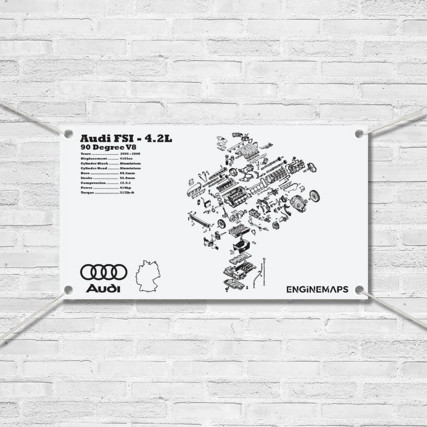 Audi FSI V8 4.2L [BNS] Exploded View Banner