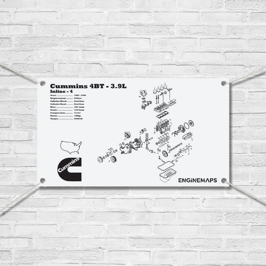 Cummins 4BT 3.9L Exploded View Banner