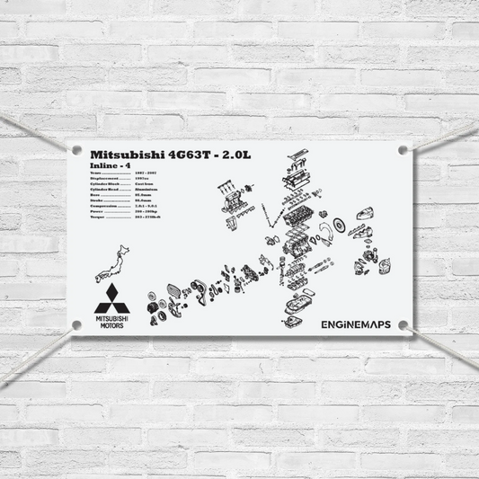 Mitsubishi 4G63T 2.0L Exploded View Banner
